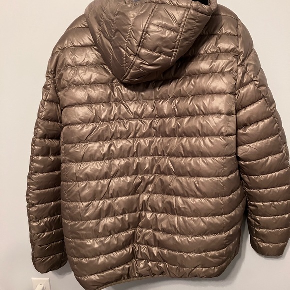 Kenneth Cole Bronze Gold Puffer Jacket Size XXL EUC - Picture 11 of 12